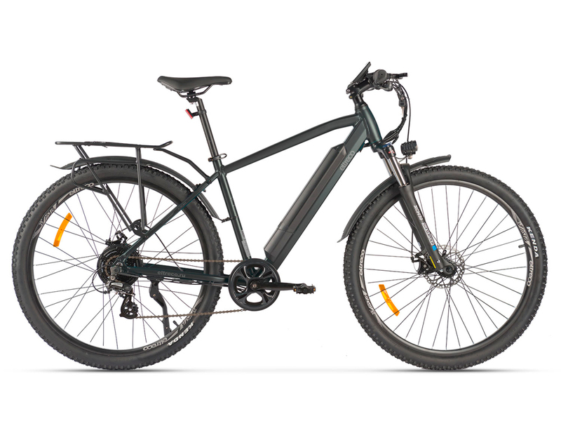 Электровелосипед Eltreco Ultra Max Pro (Серо-зеленый)