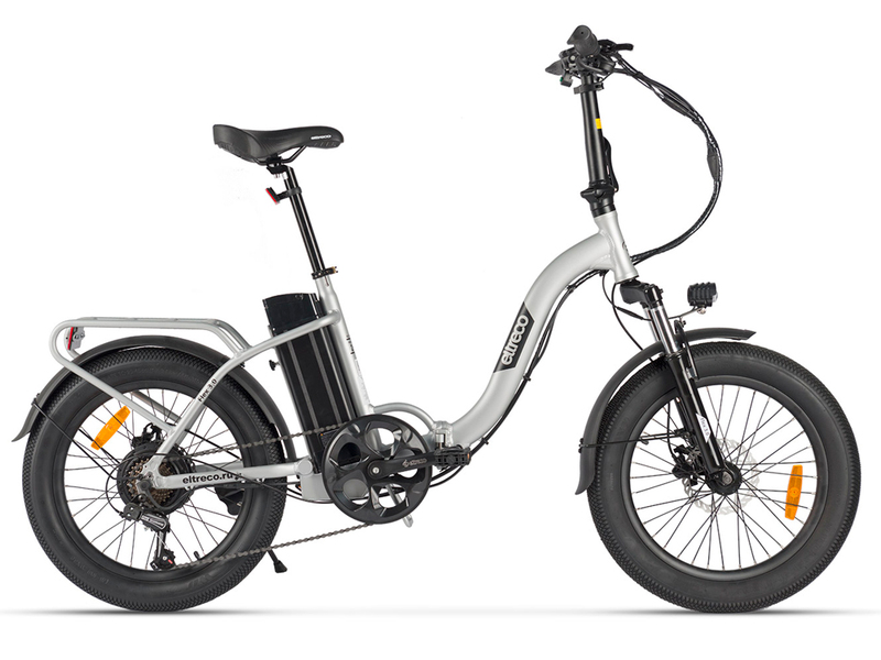 Электровелосипед Eltreco Flex 3.0 (серебристый матовый)