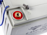 Свинцово-кислотный тяговый гелевый аккумулятор RuTrike 6-EVF-100 (12V100A/H C3)